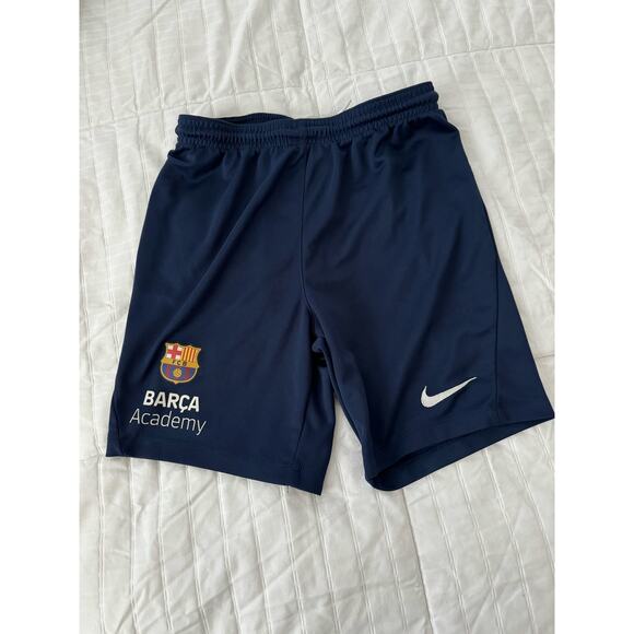 Nike Barca Academy Soccer Shorts Kids Size 7-8 - Picture 1 of 5